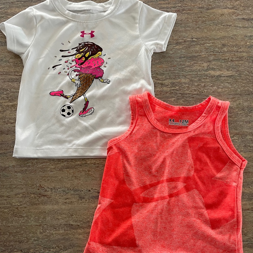 12 Month Under Armour Girls Lot